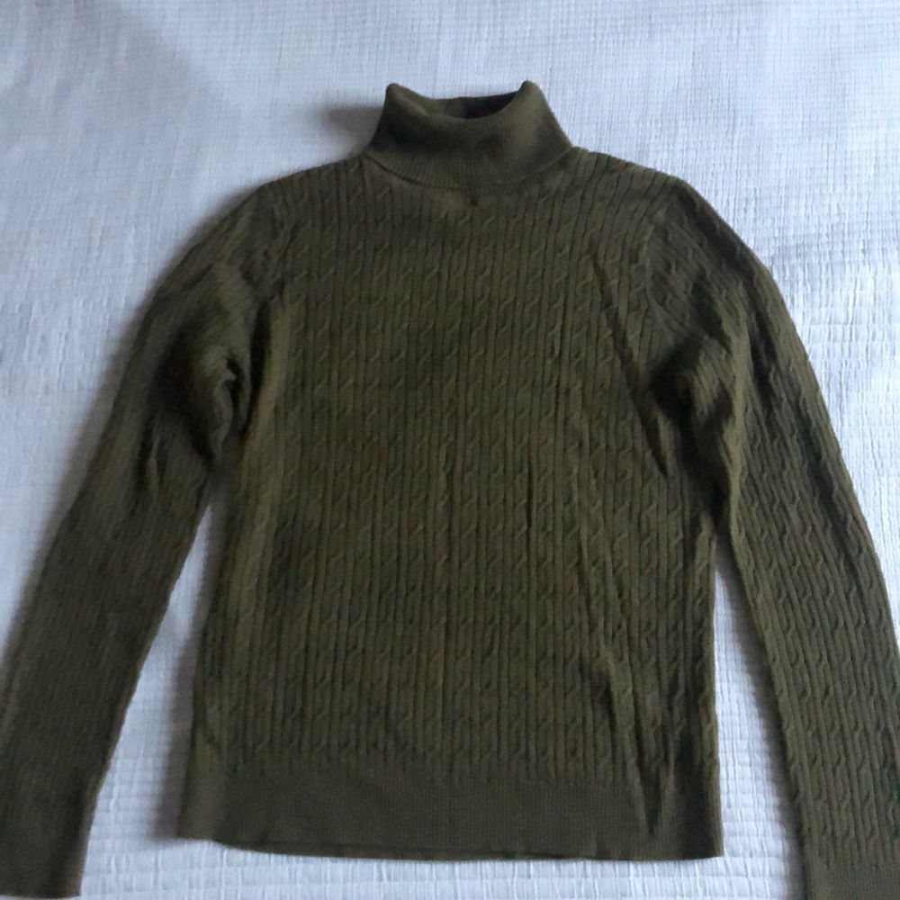 Talbots Green Turtleneck